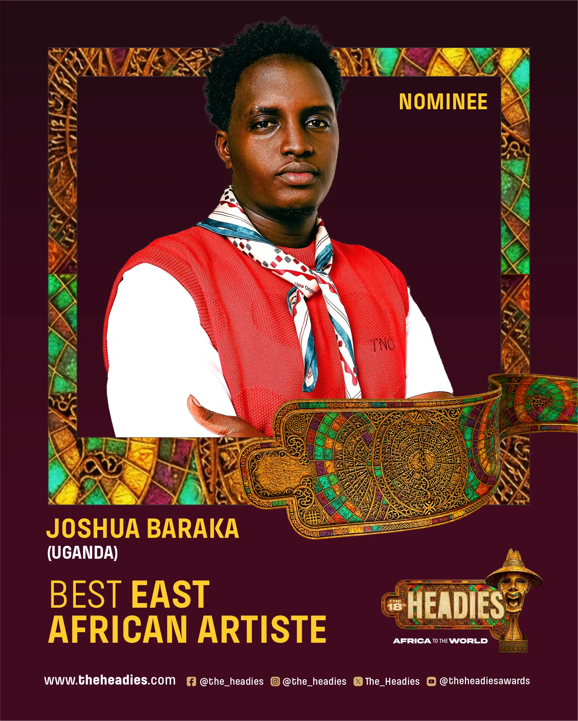 The Headies 2026: Bruce Melodie Nominated for Best East African Artiste