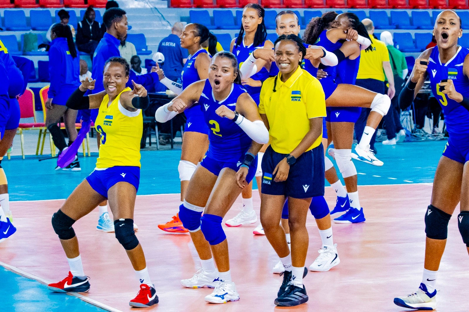 Rwanda Women’s Volleyball Team Defeats DR Congo 3–0 at African Championship