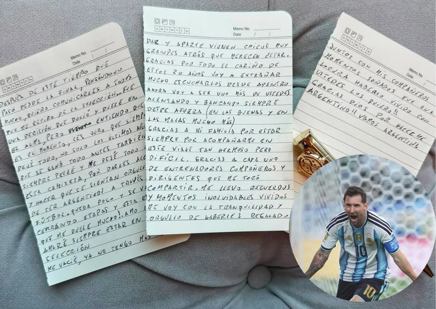 Lionel Messi Shares Emotional Instagram Message Announcing Argentina Retirement