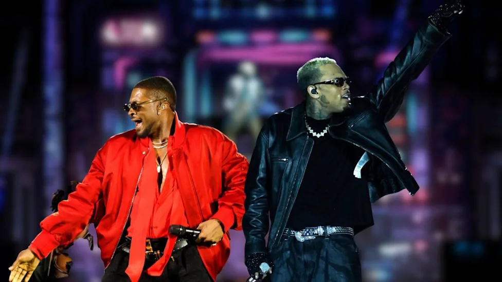 Tyga and Gunna Surprise Fans at Usher and Chris Brown’s Las Vegas Concert