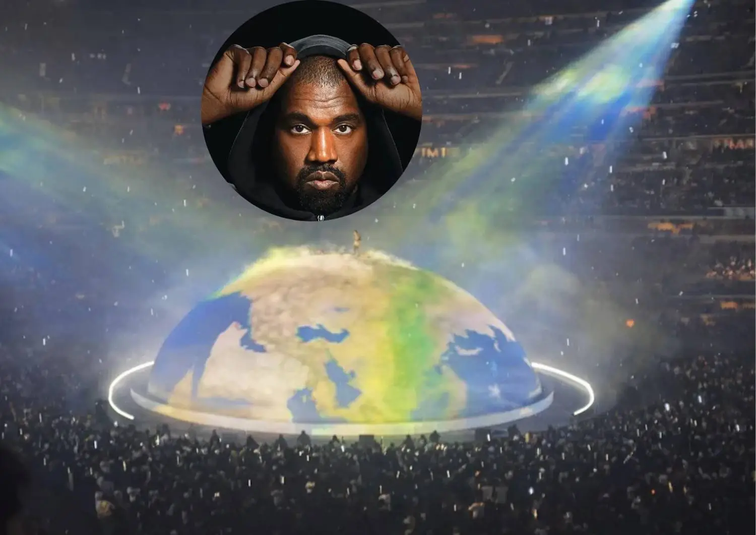 The Story Behind Kanye West’s Giant Earth Stage