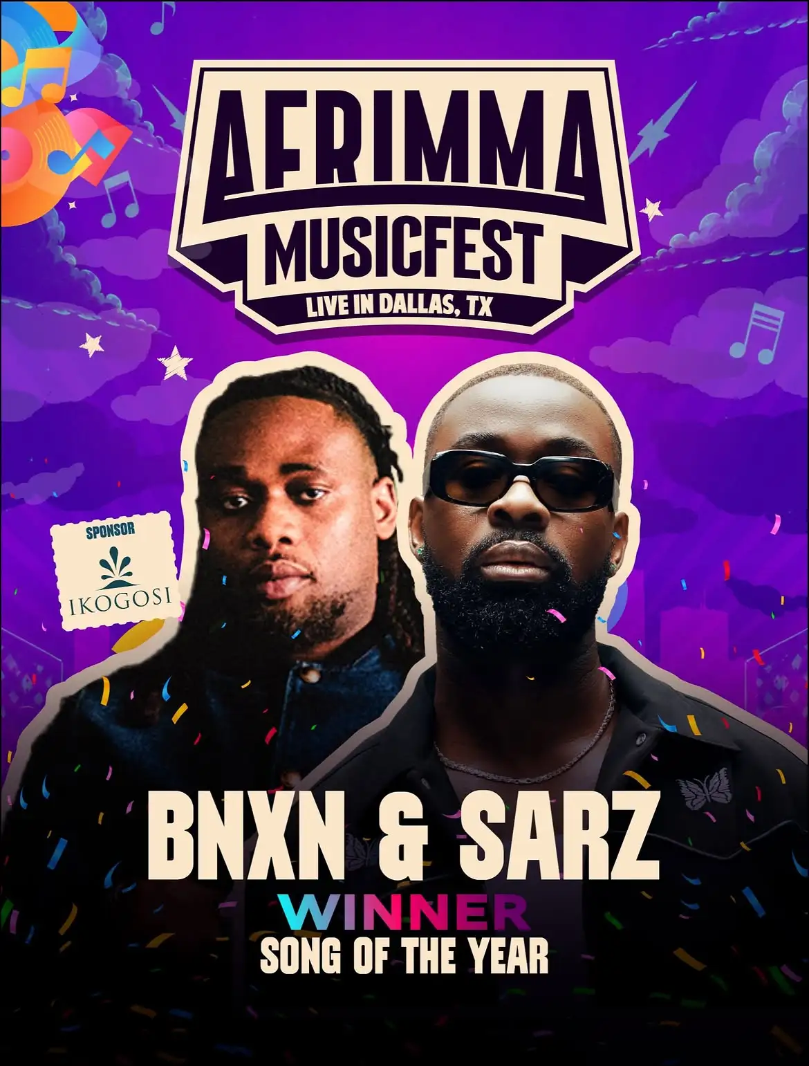 BNXN and Sarz Win Song of the Year at AFRIMMA 2026
