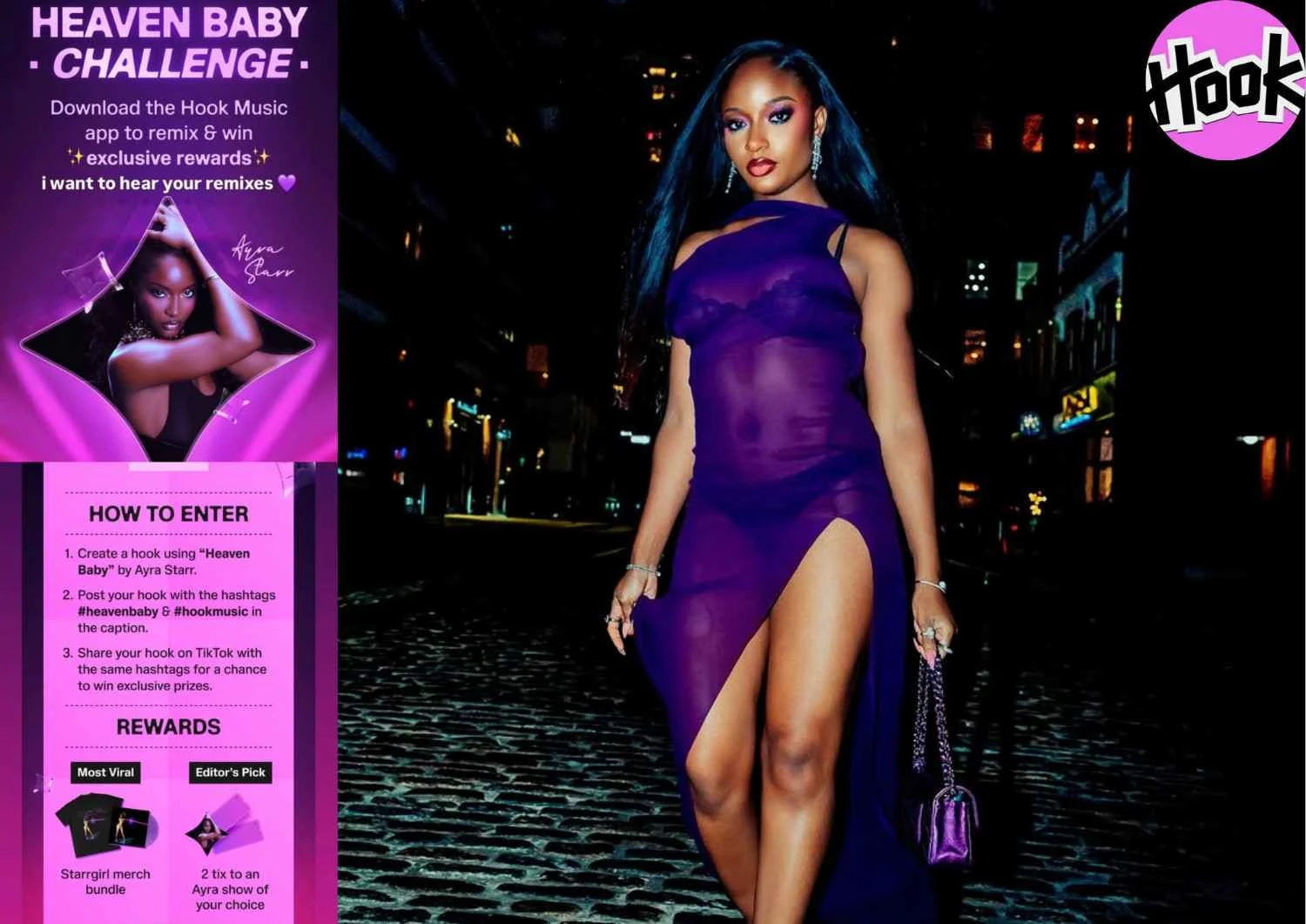 Ayra Starr Launches “Heaven Baby” Challenge With Hook Music