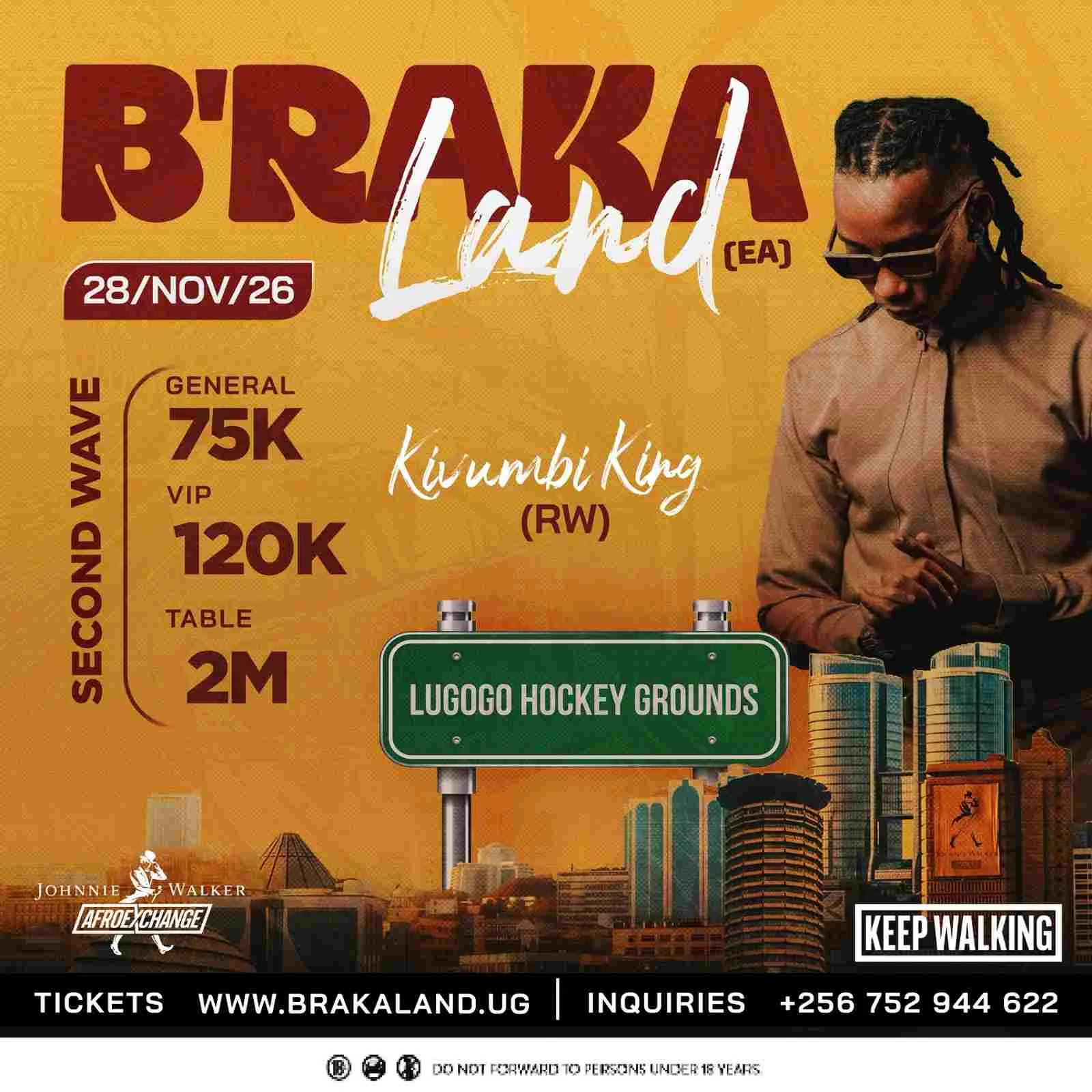 Rwandan Star Kivumbi King Joins Joshua Baraka for B’RAKA LAND Concert in Kampala