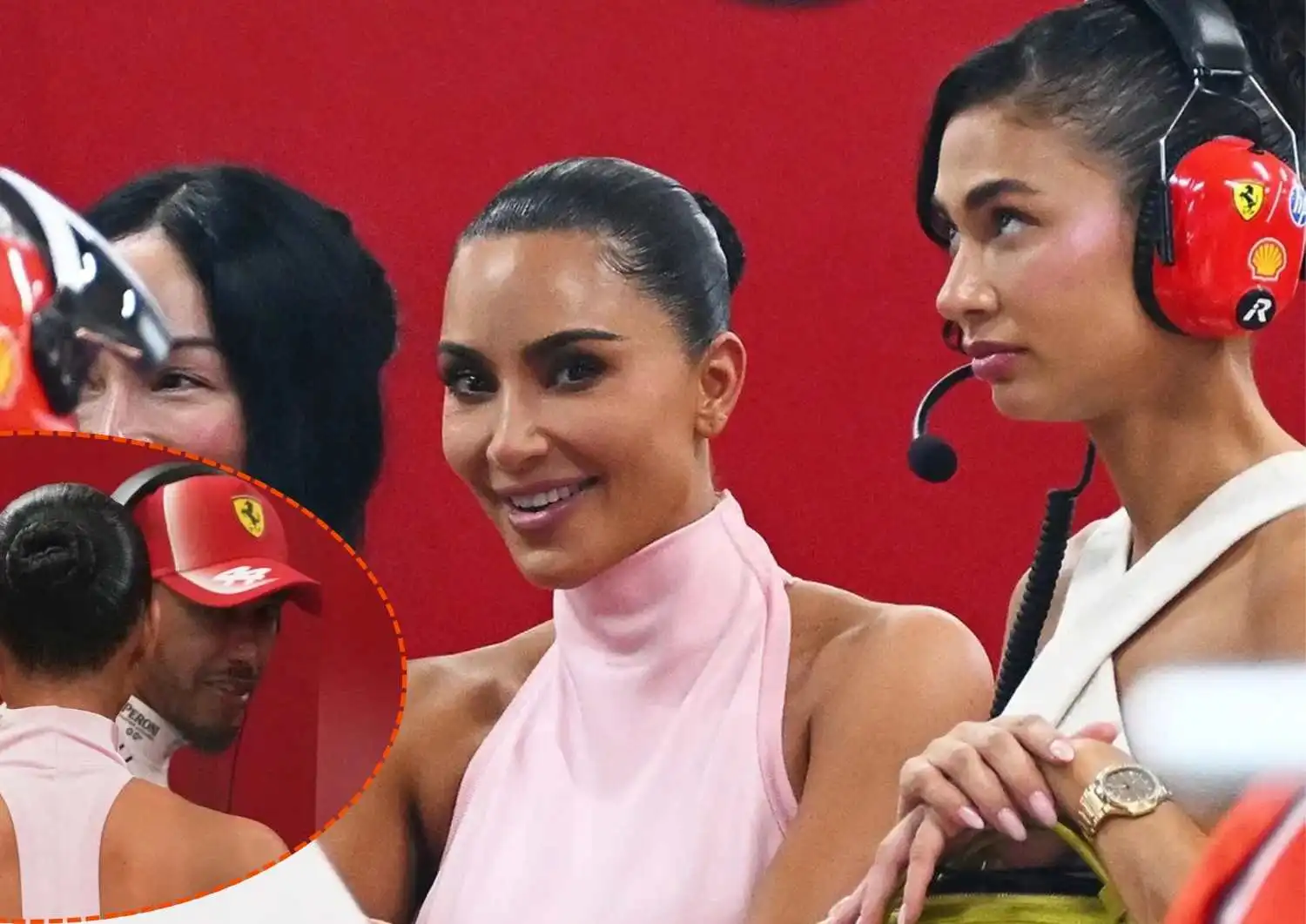 Kim Kardashian Supports Lewis Hamilton at Singapore Grand Prix