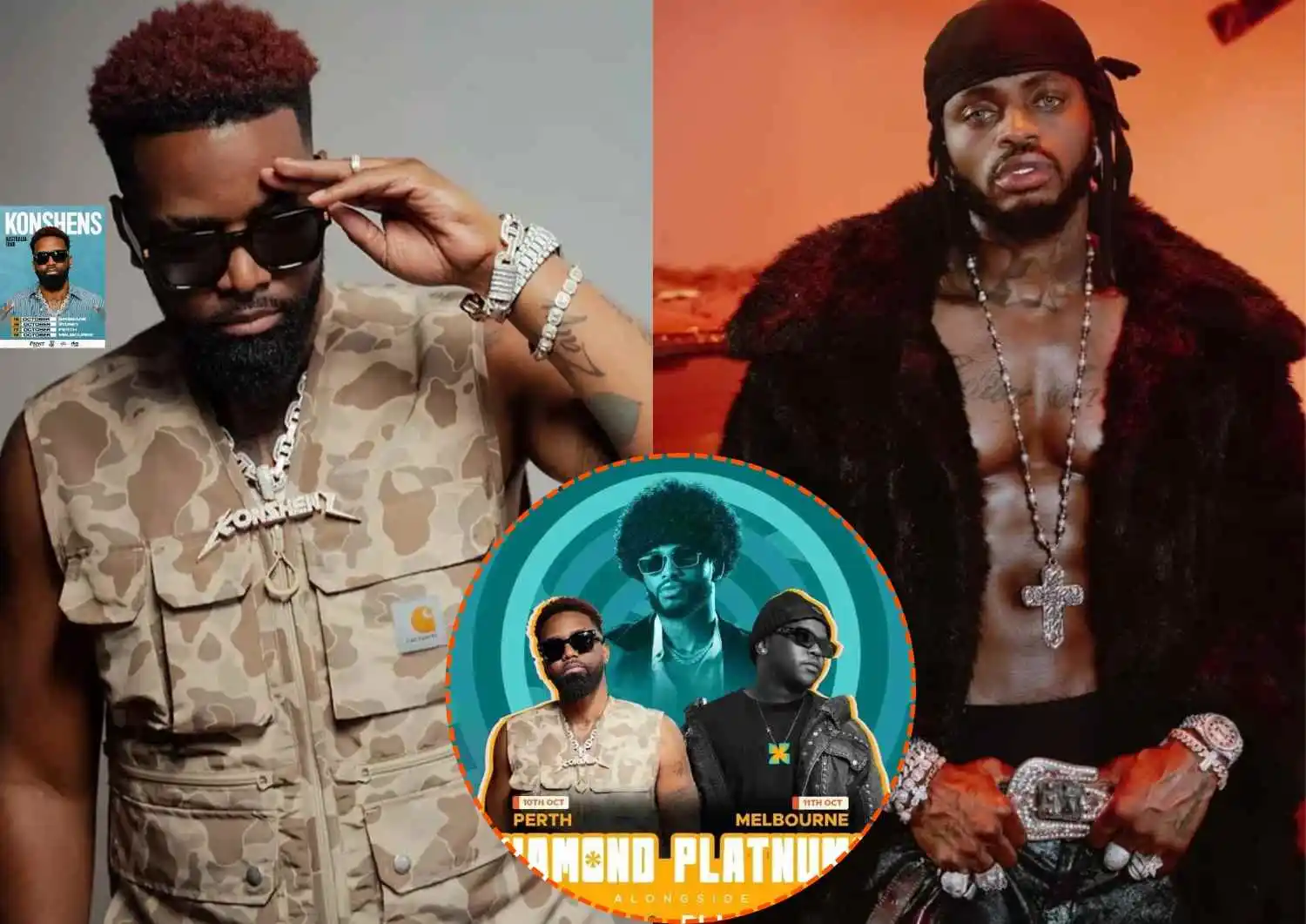 Konshens Says “We Not Leaving” After Diamond Platnumz Returns Home Amid Australia Tour Crisis