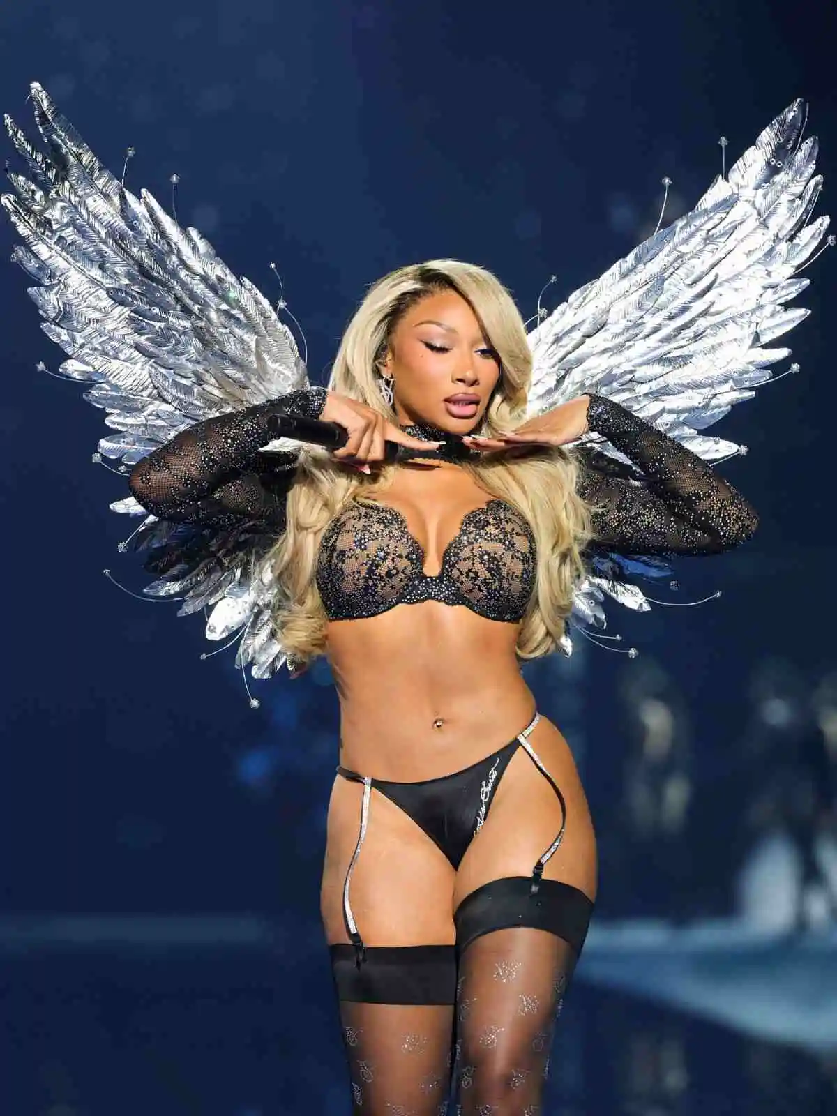 Megan Thee Stallion Closes 2026 Victoria’s Secret Fashion Show in Silver Angel Wings