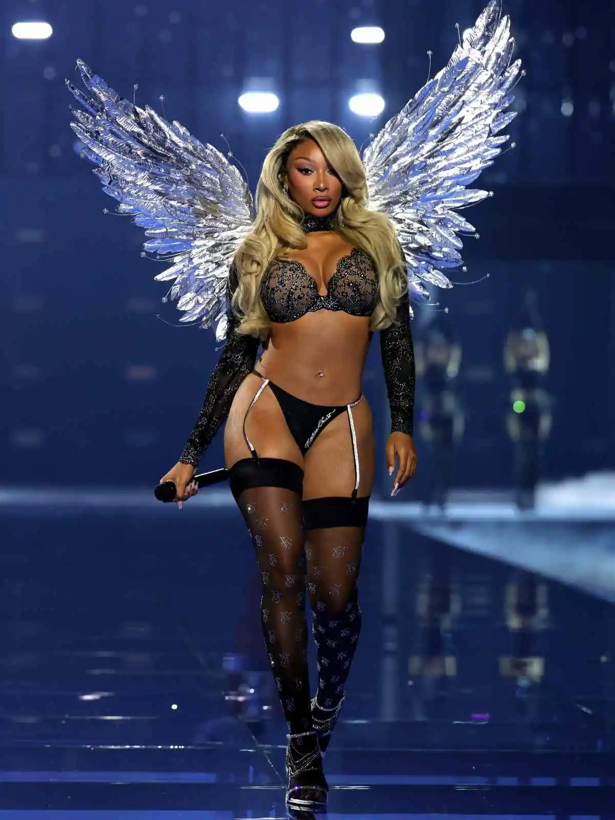 Megan Thee Stallion Closes 2026 Victoria’s Secret Fashion Show in Silver Angel Wings