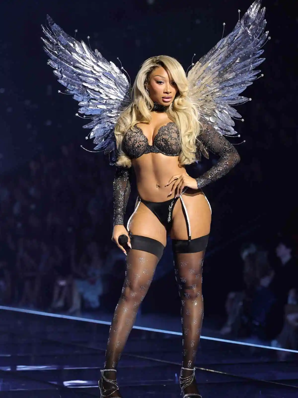 Megan Thee Stallion Closes 2026 Victoria’s Secret Fashion Show in Silver Angel Wings