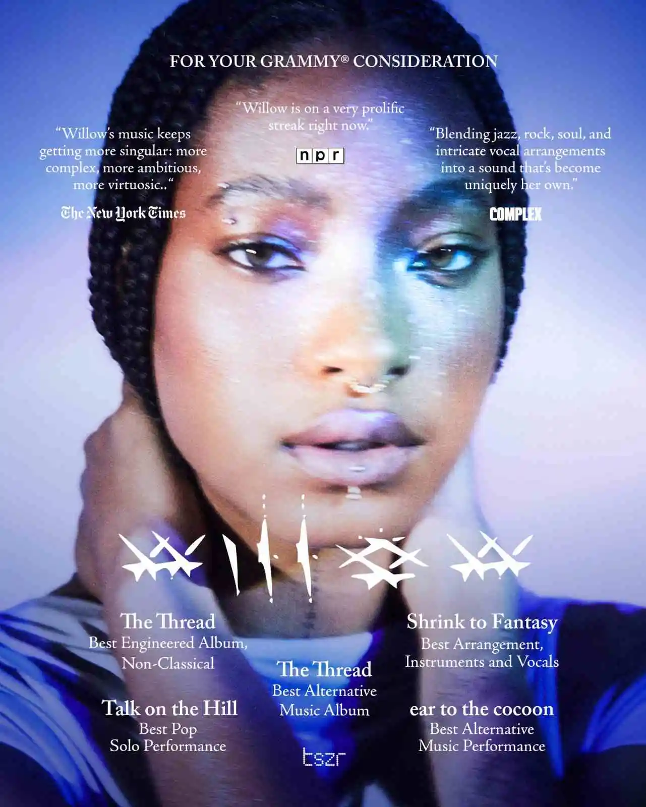 Willow Smith Puts ‘The Thread’ and More Work Forward for Grammy Consideration