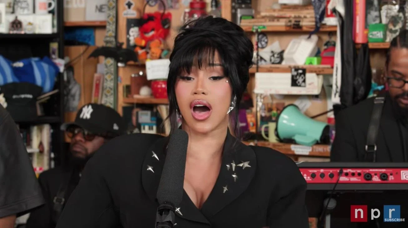 Cardi B Brings Her Hits and Humour to NPR’s Tiny Desk Concert