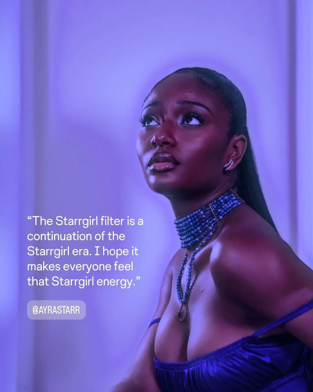 Ayra Starr Brings ‘STARRGIRL’ Style to Instagram Edits With Custom Filter