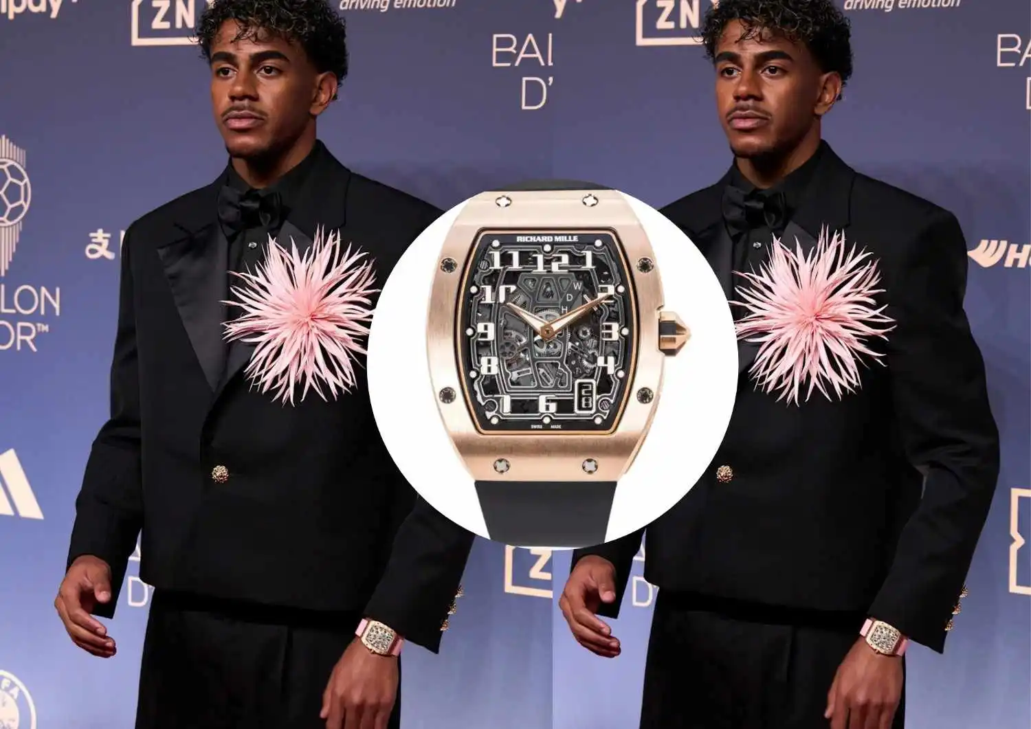 Lamine Yamal Wears $265K Richard Mille Watch at 2026 Ballon d’Or