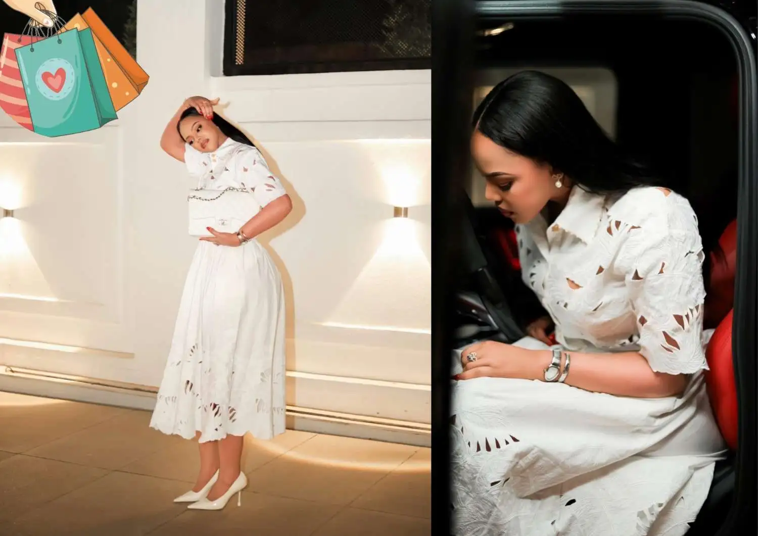 Jolly Mutesi’s Designer Look Features Five Luxury Fashion Brands