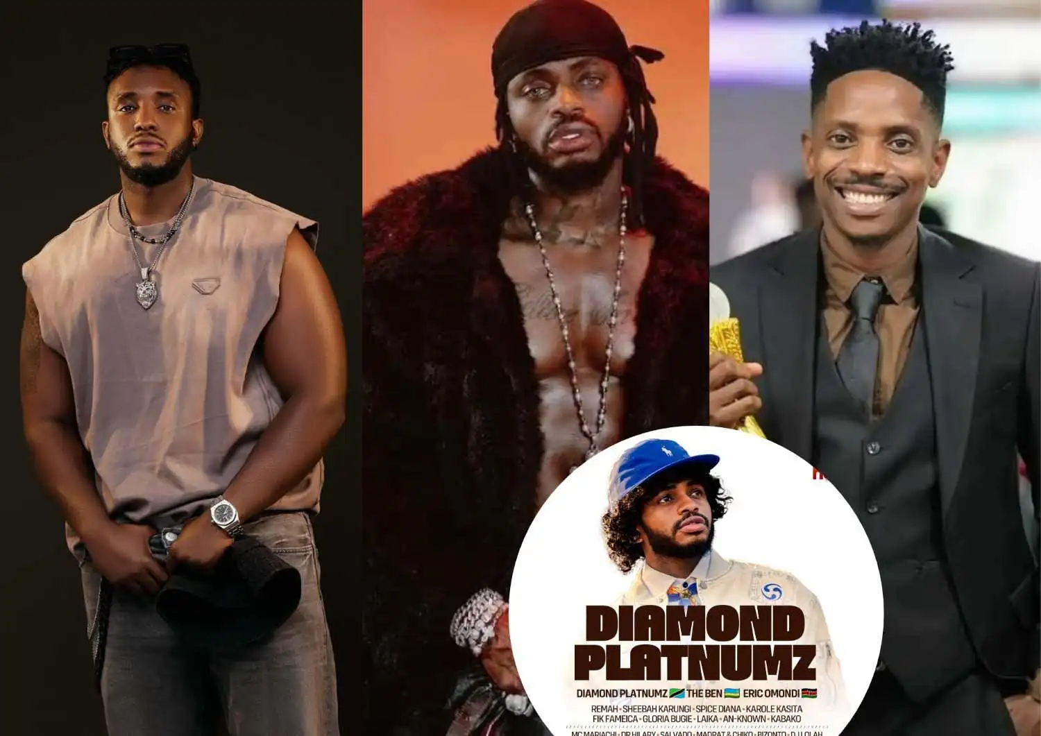Diamond Platnumz, The Ben and Eric Omondi Unite for Kampala’s ‘Retro Tour’