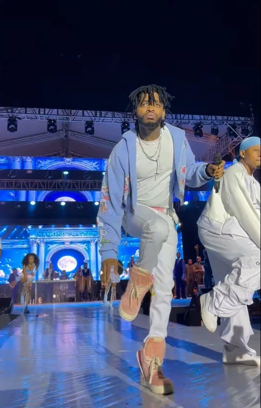 Diamond Platnumz Wears Rick Owens Sneakers Worth Over $1,600 at Kampala Retro Tour